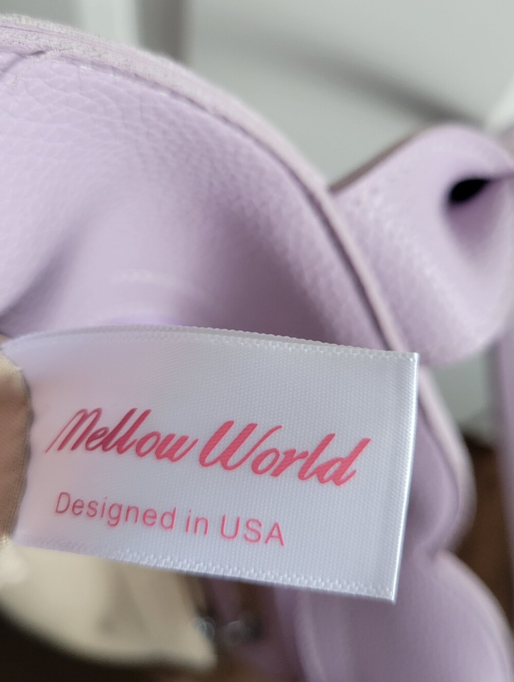 Mellow World Vegan Leather Tote Bag Lavender - Picture 9 of 13